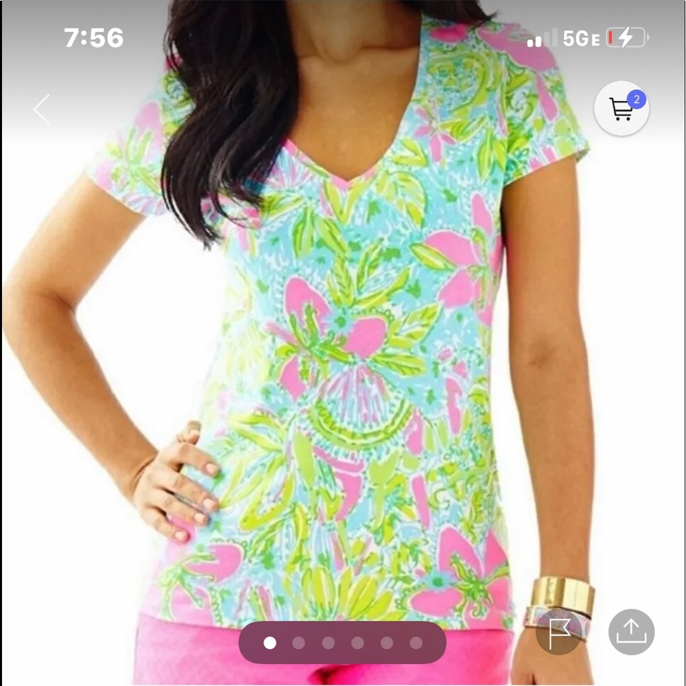 Lilly Pulitzer Michele Top Size M EUC